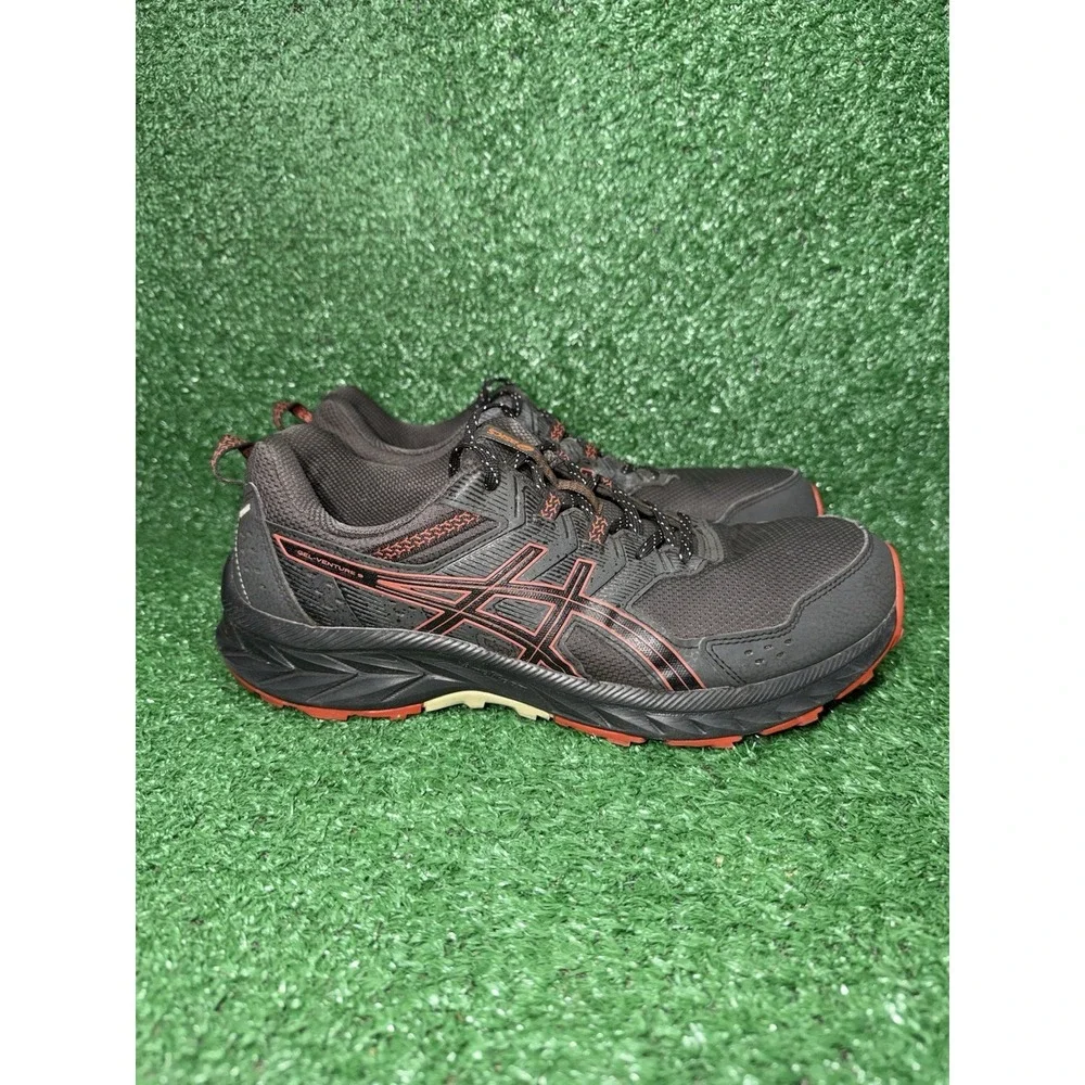 ASICS GEL-Venture 9 Mens Size‎ 10 Extra Wide Grey Orange Trail Running Shoes
